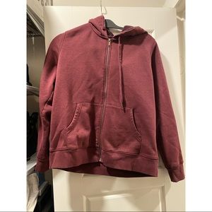 Burgundy hoodie